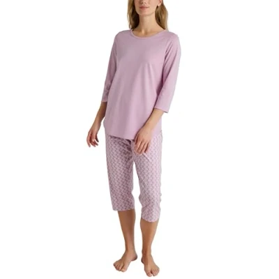 Abbildung von Calida 3/4 Nachtwäsche Set, Damen, Größe: Medium, New fragrant lilac