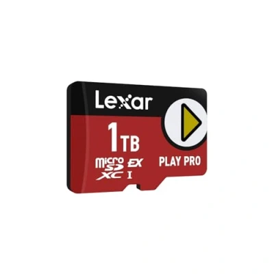 Abbildung von Lexar Play PRO MicroSDXC Express Karte 1TB, bis zu 900MB/s Lesen, 600MB/s Schreiben, spieloptimiert, A2, 4K, Hochgeschwindigkeits Speicherkarte für Handheld Konsolen, Switch, tragbare Gaming Geräte