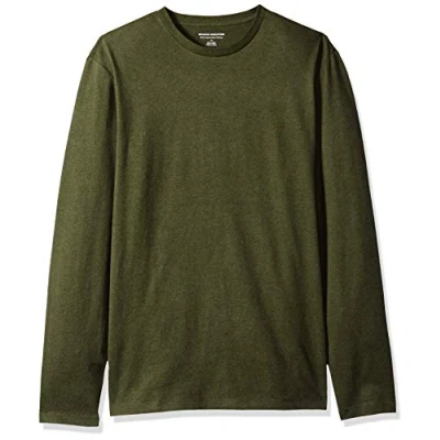Abbildung von Amazon Essentials Herren Langärmeliges T Shirt, Schmale Passform, Olivenheide, M