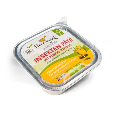 Abbildung von I love my cat Insekten Pate mit Kürbis topping 150 g