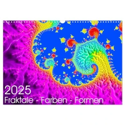 Abbildung von Fraktale Farben Formen 2025 (Wandkalender DIN A3 quer), CALVENDO Monatskalender