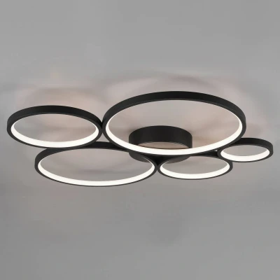 Abbildung von TRIO Leuchten LED Deckenleuchte Rondo, Dimmfunktion, fest integriert, Warmweiß, Decken oder Wandlampe, warmweiß 3000K dimmbar per Wandschalter