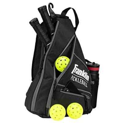 Abbildung von Franklin Sports Pickleball Sling Bag Offizielle Tasche der U.S. Open Championships Verstellbar Anthrazit