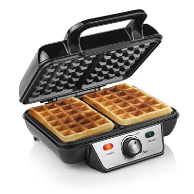Abbildung von Tristar Waffeleisen, 1000 W, 2 dicke Belgische &amp; Brüsseler Waffeln gleichzeitig Doppel Wafflemaker