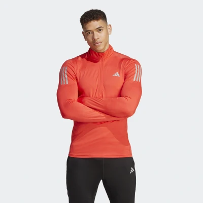 Abbildung von adidas Performance OTR ZIP Langarmshirt, Herren, Größe: XS, Bright red