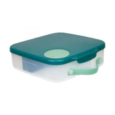 Abbildung von b.box Brotdose Kinder mit Fächern Jumbo Bento Box 4 (2 Auslaufsicher), Herausnehmbarer Trennwand, Gel Kühlakku Schul Lunchbox Ab 3, 2L