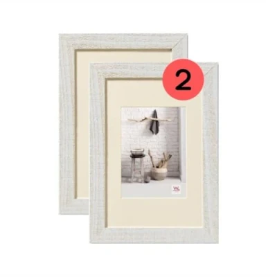 Abbildung von walther design Bilderrahmen Home Holzrahmen 20x30 cm polarweiss, Doppelpack, HO030VD