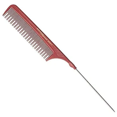Abbildung von Hercules S&auml;gemann Carbon Toupier Nadelstielkamm C21 rot 8&frac34;&quot;