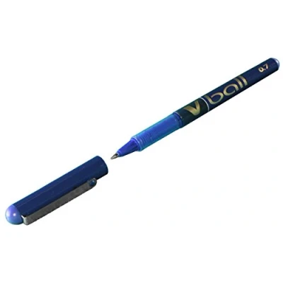Abbildung von Pilot V Ball Tintenroller (Flüssigtinte, 0,7 mm) 12 Stück blau