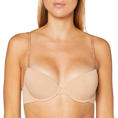Abbildung von Emporio Armani Underwear Damen Bra Basic Bonding Microfiber Push Up BH, Blickdicht, Pink, 36B