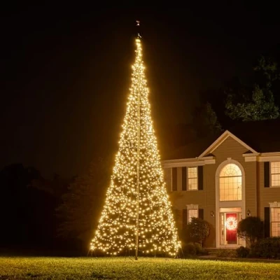 Abbildung von Fairybell Fahnenmast Weihnachtsbäume Luminous Switch 6 Meter 2000 LED Leuchten