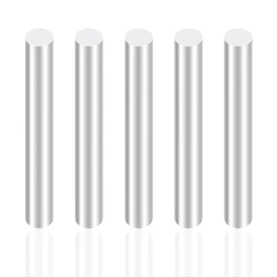 Abbildung von iMeistek Aluminium Rundstangen,8mm Durchmesser,100mm Länge Rundstangen Aus Massivem für RC Cars Modelle,Industriemaschinen,DIY Bastelarbeiten (5Stück)