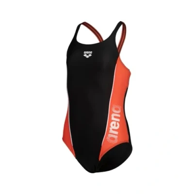 Abbildung von Arena Mädchen G Thrice Jr Pro Back R One Piece Swimsuit, Black calyspo Coral white, 140 EU