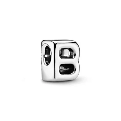 Abbildung von Pandora Bead Charm Damen 797456 Silber Buchstabe B
