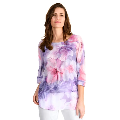 Abbildung von HERMANN LANGE Collection 3/4 Arm Shirt, mit floralem Muster