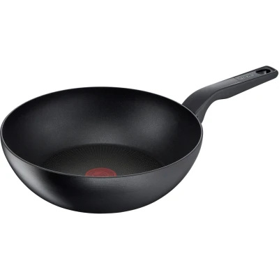 Abbildung von Tefal Wok &quot;Hard Titanium Pro&quot;, Aluminium, Antihaftversiegelung, Induktion, Temperaturanzeiger, Ø 28 cm