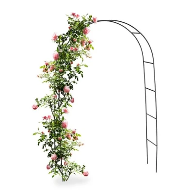 Abbildung von relaxdays Rosenbogen Schwarzer