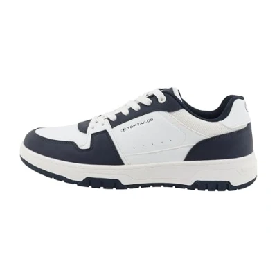 Abbildung von TOM Tailor Sneaker low, Herren, Größe: 42, White/navy Schuhe