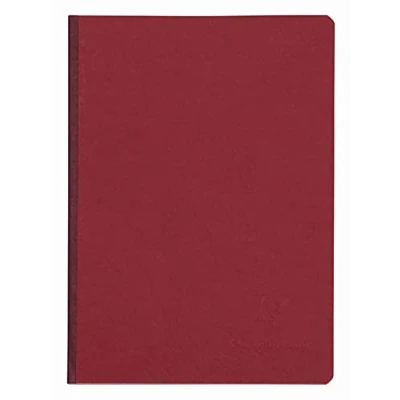 Abbildung von Clairefontaine 795422C Notizbuch / Heft AgeBag DIN A5 14,8 x 21 cm, mit Leinenstruktur, kariert 96 Blatt, Rot, 1 Stück