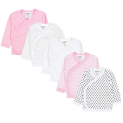 Abbildung von TupTam Wickelshirt Baby Mädchen Langarm Baumwolle 5er Set