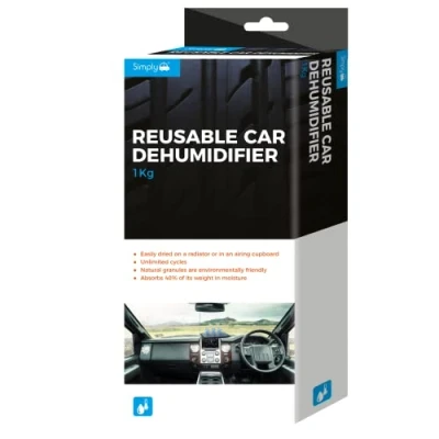 Abbildung von Simply DEH001 Wiederverwendbarer Auto Luftentfeuchter Schnelltrocknend, geeignet für die Mikrowelle, Starke Absorption von 40% der Feuchtigkeit, umweltfreundliches Granulat, unbegrenzte Zyklen,