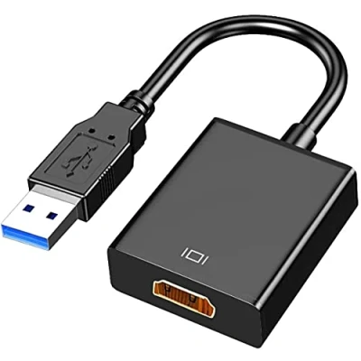 Abbildung von USB zu HDMI Adapter,USB 3.0/2.0 Adapter Konverter,HD 1080P Video Grafikkabel Konverter Für PC, Laptop HDTV TV kompatibel mit Windows XP/7/8/8.1/10(NOT Vista, Linux, Chrome,Mac os)