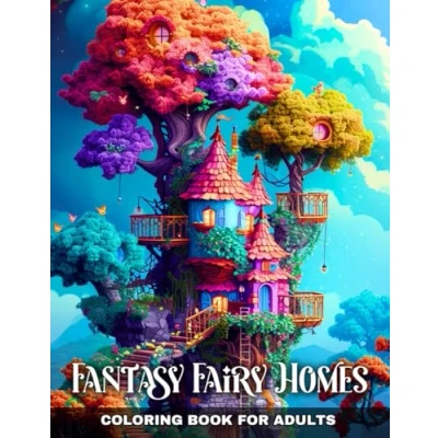 Abbildung von Fantasy Fairy Homes Coloring Book for Adults: Discover Mystical and Houses, Enchanted Forests, Fairytale Architecture in these ... Pages Stress Relief Relaxation