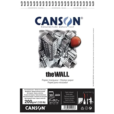 Abbildung von Canson Sp The Wall 31,4 x 21 cm 200 g White Skizzenbuch