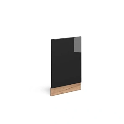 Abbildung von Vicco Frontblende Fame Line, Schwarz Eiche Hochglanz/Goldkraft Eiche, 45 cm ohne Arbeitsplatte