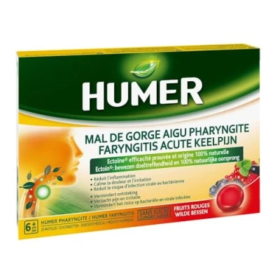 Abbildung von Humer Pastilles Mal de Gorge Aigu Pharyngite x 20