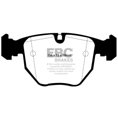 Abbildung von Bremsbelagsatz, Scheibenbremse EBC Brakes DP21036