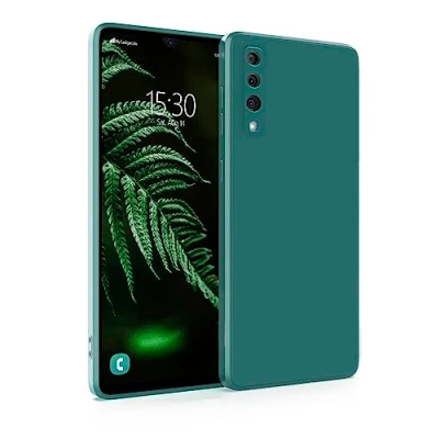Abbildung von MyGadget Hülle für Samsung Galaxy A50 robuste Silikon Schutzhülle TPU Case Slim Silikonhülle Back Cover Kratzfest Handyhülle Matt Olivgrün