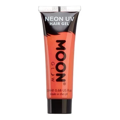 Abbildung von Moon Glow, Neon UV Haargel Temporäre auswaschbare Haarfarbe, Spike und Leuchten! (Intensives Rot, 20 ml (1er Pack))