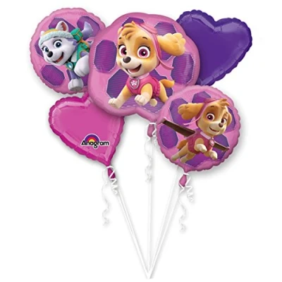 Abbildung von Paw Patrol Folienballon Blumenstrauß