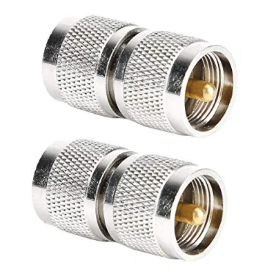 Abbildung von Tangxi 2 Stück PL259 UHF Stecker an RF Koaxial Koax Adapter, 50 Ohm