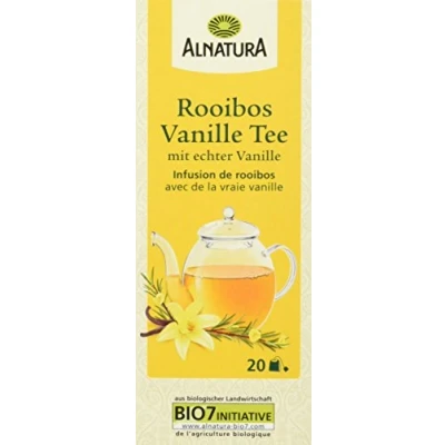 Abbildung von Alnatura Bio Rooibos Vanille Tee mit echter Vanille, 20 Beutel, 30g