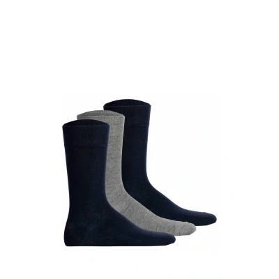 Abbildung von Hudson Unisex Easy3 3 Pack druckfreier Bund Socken, Set Marine 0964, 43 46 (3er Pack)