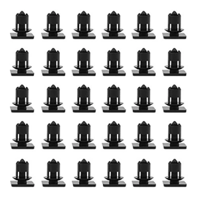 Abbildung von Be In Your Mind 30 Stück 701867549 verkleidung Clips für Autodach Streifen Halterungen Innen Leisten Schwarz 8mm Loch