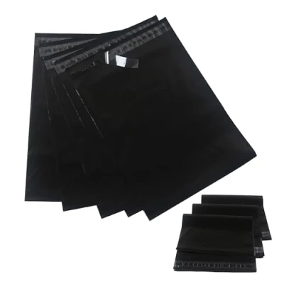 Abbildung von newlng Versandbeutel Versandtasche für Warensendung (Schwarz)Versandtüten Kleidung Textilien Blickdichte Kunststoff, Selbstklebend,Wasserdicht und Reißfest 28cmX42cm 30Stück (Verschiedenen Größen)