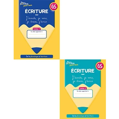 Abbildung von Cahiers Bordas pour tous Ecriture GS 2023 élève 1 et 2 sous film