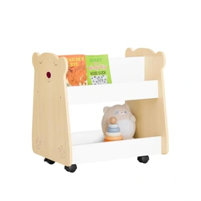 Abbildung von SoBuy Kinderregal KMB103, mit Rollen Organizer für Kinder Aufbewahrungsschrank