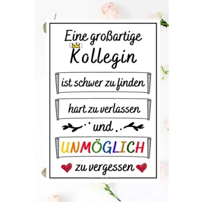 Abbildung von Eine großartige Kollegin: abschiedsgeschenk kollegen jobwechsel abschiedsbuch 107 Seiten liniertes Notizbuch A5 ... , Sekretärin Lehrer ) Geschenk Frau Mann