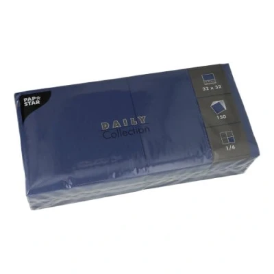Abbildung von PAPSTAR Servietten 32,0 x cm 2 lagig dunkelblau