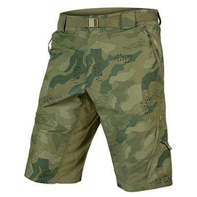 Abbildung von Endura Herren Hummvee Short with Liner Boardshorts, Grün Camouflage, XL