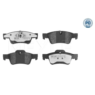 Abbildung von MEYLE 025 239 2318/PD Bremsbelagsatz PD Quality Hinterachse für Verschleißwarnanzeiger vorbereitet mit Anti Quietsch Blech MERCEDES BENZ: GL