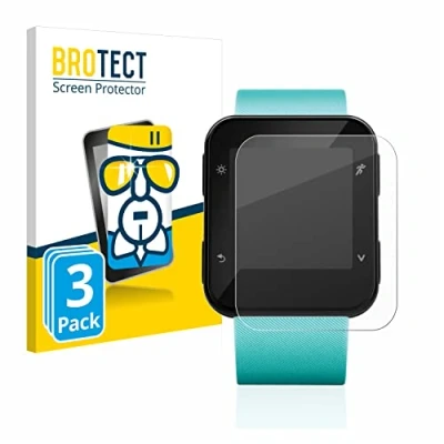 Abbildung von BROTECT Schutzglas für Garmin Forerunner 35/30 (3 Stück) Schutzfolie Panzer Folie Glas [Extrem Kratzfest 9H, Anti Fingerprint, Ultra Transparent]