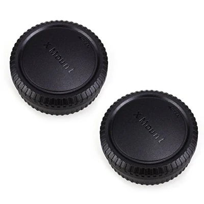 Abbildung von JJC Gehäusedeckel + Objektivdeckel (hinten) für Fujifilm X Mount Mirrorless Kameras &amp; Objektiv (2 Sets)