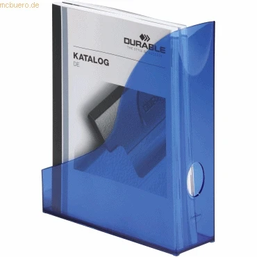 Abbildung von 6 x Durable Stehsammler Basic A4 transluzent blau