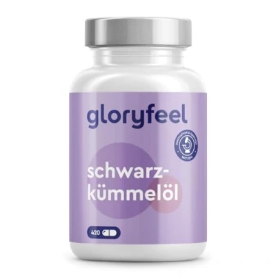 Abbildung von Schwarzkümmelöl 420 Kapseln 1000mg pro Tagesdosis (original Nigella sativa kaltgepresst) 80% essentielle Fettsäuren + Vitamin E Laborgeprüft ohne Zusätze in Deutschland hergestellt