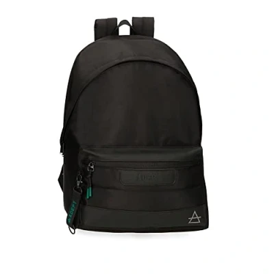 Abbildung von Adept Dmas Rucksack für Laptop, Doppelfach, 15,6 Zoll, Schwarz 31 x 44 15 cm, Polyester und PU, Schwarz, Laptoprucksack mit doppeltem Fach